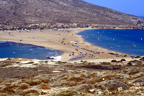 Prassonissi beach